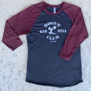 Rogue Barbell Club Baseball Tee - Unisex Small